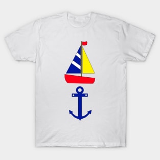 Sailboat And Anchor T-Shirt